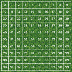 Tappeto Calpestabile Coding da 0 a 99 - GREEN