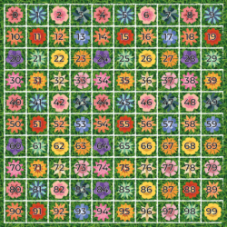 Tappeto Calpestabile Coding da 0 a 99 - FLOWER