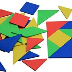 Tangram set in 4 colori (28 pezzi)