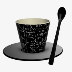 Set Tazzina, Cucchiaino E Piattino In Rpet Math