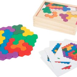 Puzzle esagonale in legno