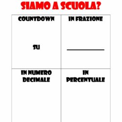 Da quanti giorni siamo a scuola? (Frazioni/decimali/percentuali) Classi 4-5