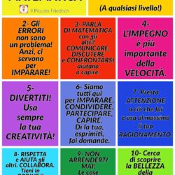 Le 10 regole per fare matematica!